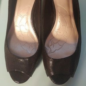 Giani Bernini Black Soria Snake Classic Pump 8.5